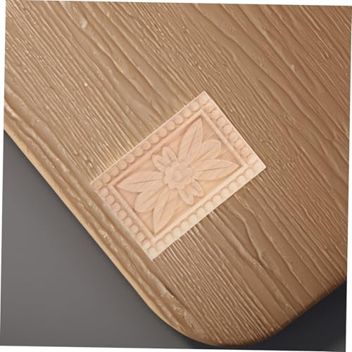LOORGVEL Unlackierte Holzapplikation Europäischer Stil Eckblume Säulenornament für Möbel Wohnzimmer Schlafzimmer Deko mit Römischem Säulendesign und Stabiler Balkenstütze von LOORGVEL