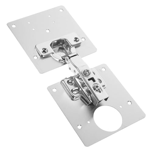 LOORGVEL Verdeckte Langlebige Türscharniere mit Reparaturplatten für Küchenschränke Geräuscharm Robustes Metall Inklusive Schrauben zum Austausch Reparatur von Schranktüren LOORGVEL Verdeckte Langlebige Türscharniere mit Reparaturplatten für Küchenschränke Geräuscharm Robustes Metall Inklusive Schrauben zum Austausch Reparatur von Schranktüren von LOORGVEL