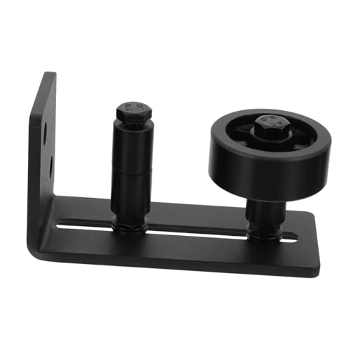 LOORGVEL Verstellbare Bodenführung Schiebetür aus Robustem Karbonstahl Laufschienen zubehör für Scheunentür Stabile Türführung mit Lager für Reibungslosen Lauf für Rustikale Schiebetore von LOORGVEL