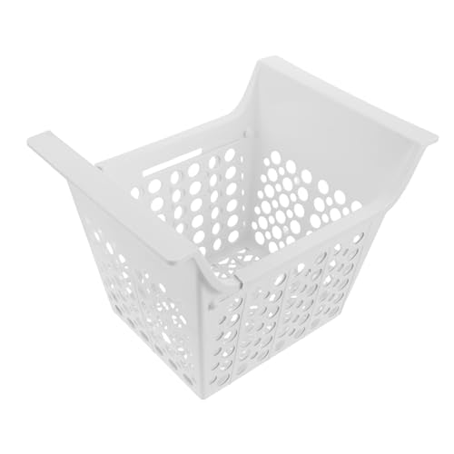 LOORGVEL Verstellbarer Gefrierschrank Organizer Korb mit Abtropffunktion Hängender Kühlschrank Aufbewahrungskorb Ausziehbares Drahtregal für Truhe Gefrierfach Platzsparender von LOORGVEL