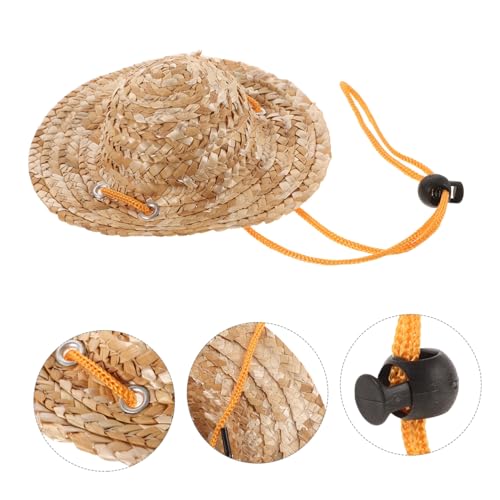 LOORGVEL Verstellbarer Sombrero Strohhut für Kleine Hunde und Katzen Sonnenschutz Gartenhut mit Elastischem Kinnband Atmungsaktiv für Sommer Draußen und Strand LOORGVEL Verstellbarer Sombrero Strohhut für Kleine Hunde und Katzen Sonnenschutz Gartenhut mit Elastischem Kinnband Atmungsaktiv für Sommer Draußen und Strand von LOORGVEL