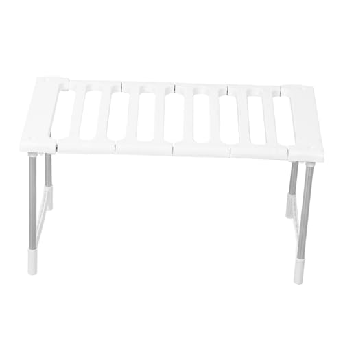 LOORGVEL Verstellbares Ausziehbares Mikrowellenregal mit Hoher Tragkraft Kompakter Küchenständer für Mikrowelle und Küchenutensilien Einfacher Aufbau Platzsparend und Vielseitig Einsetzbar von LOORGVEL