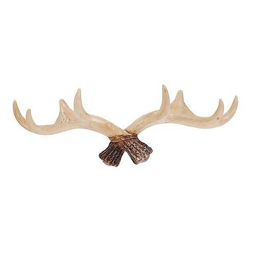 LOORGVEL Vintage Geweih Wandhaken Resin Dekorativer Antler Garderobenhaken für Schlüssel Jacken und Hüte Robust und Verschleißfest Rustikaler Retro Stil für Zuhause und Büro LOORGVEL Vintage Geweih Wandhaken Resin Dekorativer Antler Garderobenhaken für Schlüssel Jacken und Hüte Robust und Verschleißfest Rustikaler Retro Stil für Zuhause und Büro von LOORGVEL