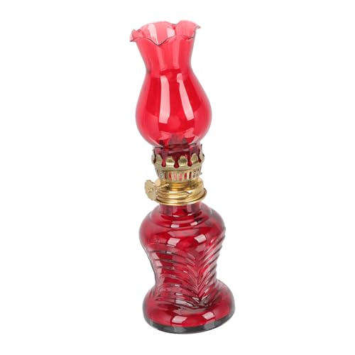 LOORGVEL Vintage Kerosinlampe mit Windschutz Retro Öllampe für Zuhause Romantische Petroleumlampe für Indoor und Outdoor Camping Dekorative Sturmlaterne für Wohnzimmer und Notbeleuchtung von LOORGVEL