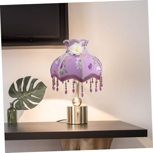 LOORGVEL Vintage Lampenschirm aus Hochwertigem Stoff mit Lilienblüten spitzenverzierung Romantisches Design Stabiles Gestell Installieren Geeignet für Tisch Wandleuchten Kleines LOORGVEL Vintage Lampenschirm aus Hochwertigem Stoff mit Lilienblüten spitzenverzierung Romantisches Design Stabiles Gestell Installieren Geeignet für Tisch Wandleuchten Kleines von LOORGVEL