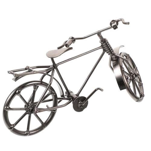 LOORGVEL Vintage Miniatur Fahrrad Modell aus Metall Retro Dekofigur für Wohnzimmer Büro Regal und Schreibtisch Kleine Kunstvolle Fahrradskulptur als Nostalgische Heimdekoration LOORGVEL Vintage Miniatur Fahrrad Modell aus Metall Retro Dekofigur für Wohnzimmer Büro Regal und Schreibtisch Kleine Kunstvolle Fahrradskulptur als Nostalgische Heimdekoration von LOORGVEL
