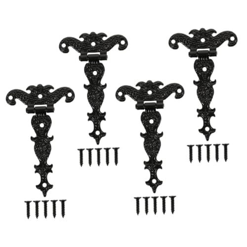LOORGVEL Vintage Scharniere Teiliges aus Langlebigem Eisen Geräuschlos und Rostfrei Kleine Retro Scharniere für Holzboxen Möbel Schranktüren und DIY Projekte von LOORGVEL