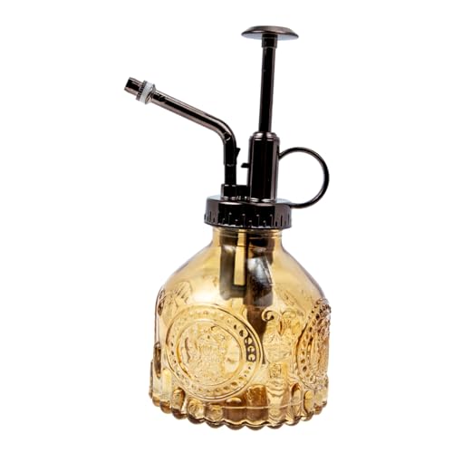 LOORGVEL Vintage Sprühflasche Dekorative Gießkanne für Präzise Bewässerung von Pflanzen für Zuhause Büro oder Gradientenbraun Weiß von LOORGVEL