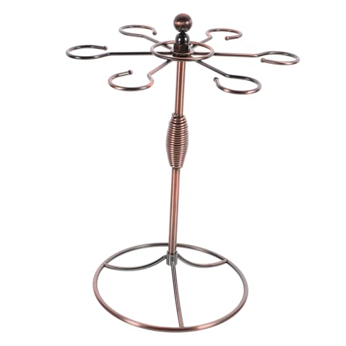 LOORGVEL Vintage Weinregal aus Hängender Glashalter für Weingläser Platzsparendes Robustes Design für Zuhause Bar und Restaurant Langlebiger Weinglashalter von LOORGVEL