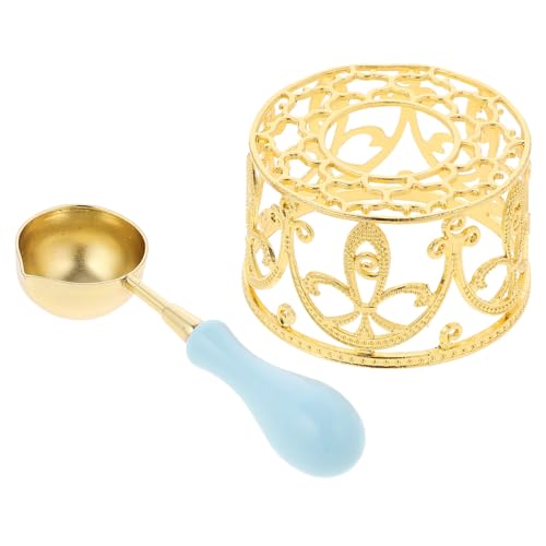 LOORGVEL Wachssiegel Schmelzofen mit Löffel Langlebiger Wachsschmelztiegel für Siegelwachs Vielseitiger Wachserwärmer für Umschläge und Dekoration für Bastler und Geschenkumschläge LOORGVEL Wachssiegel Schmelzofen mit Löffel Langlebiger Wachsschmelztiegel für Siegelwachs Vielseitiger Wachserwärmer für Umschläge und Dekoration für Bastler und Geschenkumschläge von LOORGVEL
