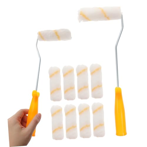 LOORGVEL Wand farbroller set mit Griff Multifunktional Waschbar Wiederverwendbar Fusselfrei für Wände Decken Heim Büroanstrich Grifffarbe Zufällig Zufällige Farbe Zufällige Farbe LOORGVEL Wand farbroller set mit Griff Multifunktional Waschbar Wiederverwendbar Fusselfrei für Wände Decken Heim Büroanstrich Grifffarbe Zufällig Zufällige Farbe Zufällige Farbe von LOORGVEL