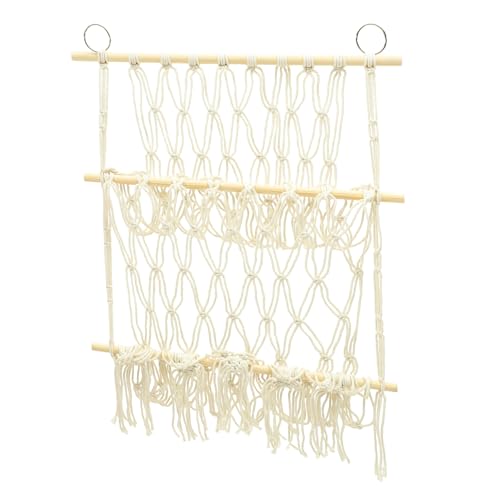 LOORGVEL Wandhängendes Aufbewahrungsnetz für Stofftiere und Bücher Doppellagig Handgewebtes Design zur Dekoration im Kinderzimmer Langlebig und Praktisch für Ordnung und LOORGVEL Wandhängendes Aufbewahrungsnetz für Stofftiere und Bücher Doppellagig Handgewebtes Design zur Dekoration im Kinderzimmer Langlebig und Praktisch für Ordnung und von LOORGVEL