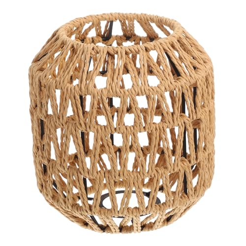 LOORGVEL Wandlampe Lampenschirm aus Gewebtem Papierseil und Eisen Handgefertigte Deckenleuchte mit Öffnung Natürliche Lichtstreuung Robustes Design für Flur Esszimmer Badezimmer LOORGVEL Wandlampe Lampenschirm aus Gewebtem Papierseil und Eisen Handgefertigte Deckenleuchte mit Öffnung Natürliche Lichtstreuung Robustes Design für Flur Esszimmer Badezimmer von LOORGVEL