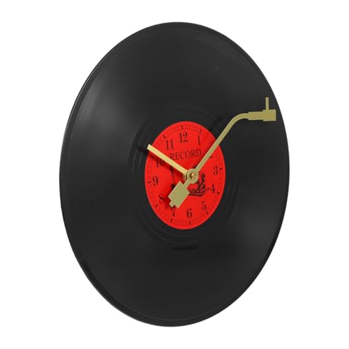 LOORGVEL Wanduhr Vinyl Schallplatte Retro Stil mit Goldenem Zeiger Leise Moderne Uhr für Wohnzimmer Schlafzimmer Kreative Dekorative Schallplattenuhr Geschenkidee LOORGVEL Wanduhr Vinyl Schallplatte Retro Stil mit Goldenem Zeiger Leise Moderne Uhr für Wohnzimmer Schlafzimmer Kreative Dekorative Schallplattenuhr Geschenkidee von LOORGVEL