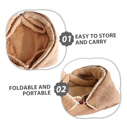 LOORGVEL Warm Gefütterte Faltbare Haustiermatte aus Strapazierfähigem Material Waschbare Schlafunterlage für Katzen und Kleine Hunde Tragbares Isolierendes Haustierbett für Drinnen und LOORGVEL Warm Gefütterte Faltbare Haustiermatte aus Strapazierfähigem Material Waschbare Schlafunterlage für Katzen und Kleine Hunde Tragbares Isolierendes Haustierbett für Drinnen und von LOORGVEL