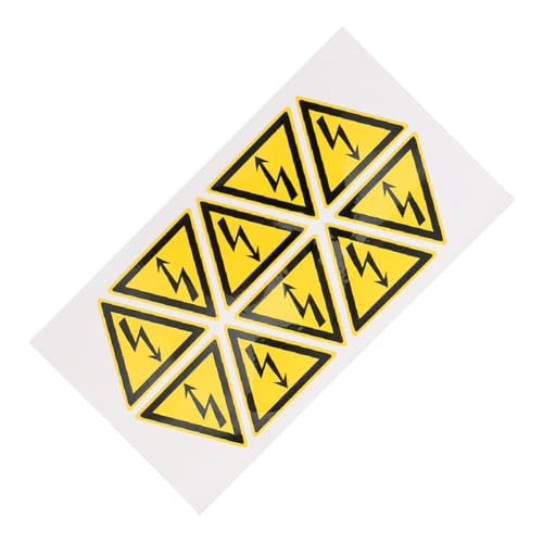 LOORGVEL Warnhinweis Aufkleber Warnschild Selbstklebend Stark Haftend Wetterfest für Elektrische Geräte Innen Außen Sicherheitsschilder von LOORGVEL