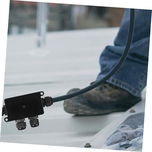 LOORGVEL Wasserdichte Outdoor Verteilerdose Elektrische Anschlussdose Ausgang Robuste DIY Kunststoff Abzweigdose für Garten Terrasse und Unterirdische Installation von LOORGVEL