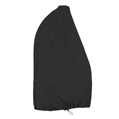 LOORGVEL Wasserdichte Schutzhülle für Hängesessel Schwarz Wetterfeste Abdeckung für Gartenschaukel Staub Uv-schutz Langlebiger Möbelbezug für Outdoor-swingstuhl von LOORGVEL