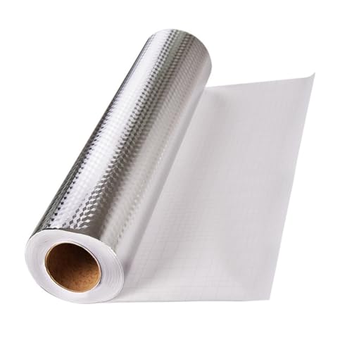 LOORGVEL Wasserdichter Hitzebeständiger Selbstklebender Küchenwand Aufkleber Ölresistent Öl Schutzfolie für Herd und Glatte Oberflächen Praktische Küchenwanddeko Leicht Anzubringen von LOORGVEL