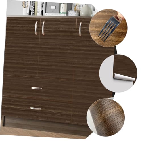 LOORGVEL Wasserdichter PVC Bodenbelag Aufkleber Holzmaserung Selbstklebende Fliesenfolie Rutschfest Für Wohnzimmer Schlafzimmer Büro Dekoration von LOORGVEL