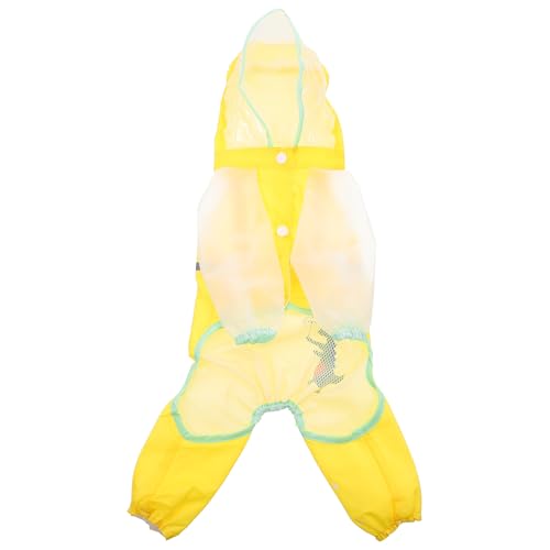 LOORGVEL Wasserdichter Vollschutz Hunderegenmantel mit Reflektierenden Streifen für Kleine und Mittelgroße Hunde Atmungsaktiv Leicht für Outdoor Aktivitäten bei Regen und Ungünstigen von LOORGVEL