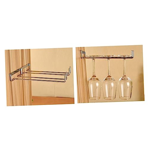 LOORGVEL Weinglashalter aus Unterbau Stielgläser Rack für Küche Bar Restaurant Installieren Rostfrei und Langlebig zur Aufbewahrung von Weingläsern und Gläsern von LOORGVEL