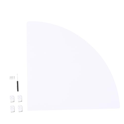 LOORGVEL Weißes Wandregal Eckregal Dreieckiges Wandmontage Regal Ecke Aufbewahrungshalter für Küche Schlafzimmer Badezimmer Büro Platzsparend Robust von LOORGVEL