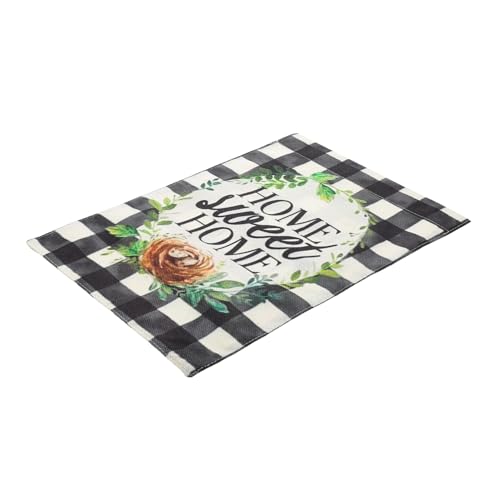 LOORGVEL Wetterfeste Gartenflagge aus Polyester mit Frischem Karomuster Doppelseitiger Druck Dekorative Fahne für Garten Terrasse und Windbeständige Outdoor Dekoration LOORGVEL Wetterfeste Gartenflagge aus Polyester mit Frischem Karomuster Doppelseitiger Druck Dekorative Fahne für Garten Terrasse und Windbeständige Outdoor Dekoration von LOORGVEL
