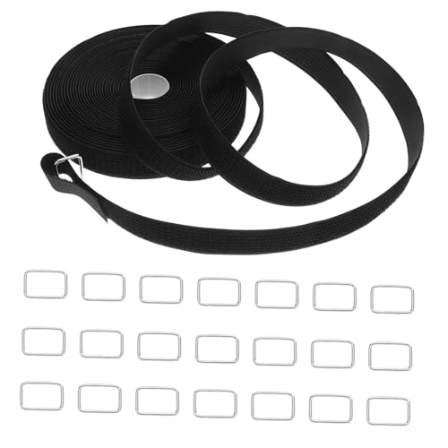 LOORGVEL Wiederverwendbare Klettband Kabelbinder Breit Lang mit Schnallen Strapazierfähige Verstellbare Befestigungsbänder für Kabelorganisation Einsetzbar im Büro und Zuhause von LOORGVEL