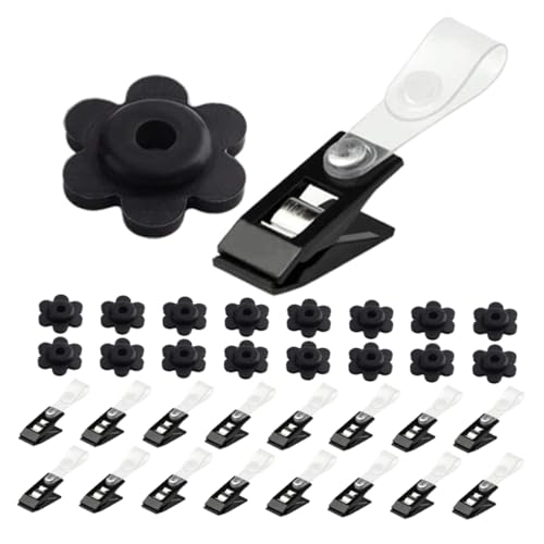 LOORGVEL Fahnenmast-Clips Für Gartenflaggen Winddichter Fahnen-Stopper Kompatibel Mit Masten Stangen Und Ständerteilen Schwarz Installieren Für Außenbereichsdekor LOORGVEL Fahnenmast-Clips Für Gartenflaggen Winddichter Fahnen-Stopper Kompatibel Mit Masten Stangen Und Ständerteilen Schwarz Installieren Für Außenbereichsdekor von LOORGVEL