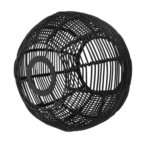 LOORGVEL Woven Lampenschirm aus Papier und Metall Rustikaler Deckenleuchte schirm Langlebig und Stilvoll für Küche Esszimmer und Wohnzimmer Handgefertigte Hängelampe Dekoration von LOORGVEL