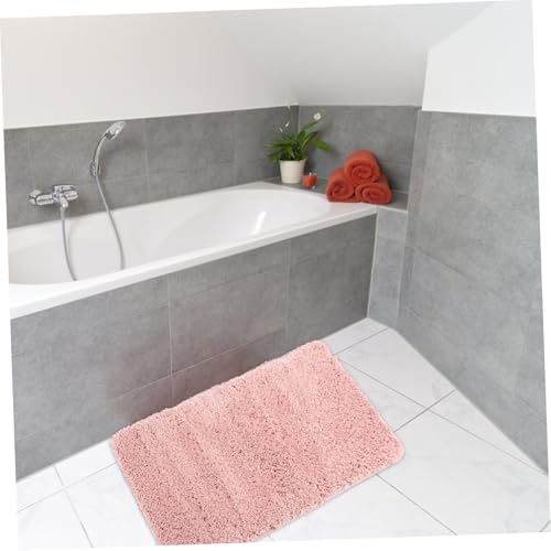 LOORGVEL rutschfeste Badematte Super Saugfähiger Badteppich aus Weichem Polyester Flauschiger Badezimmerteppich mit Rutsch Boden Waschbarer Pflegeleichter Badezimmerbodenmatte von LOORGVEL