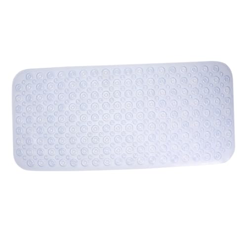 LOORGVEL rutschfeste PVC Badewannenmatte mit Massage Dot Design Waschbar Schnelltrocknend mit Saugnäpfen für Sicheres Duschen und Baden im Badezimmer Transparent Langlebig und von LOORGVEL