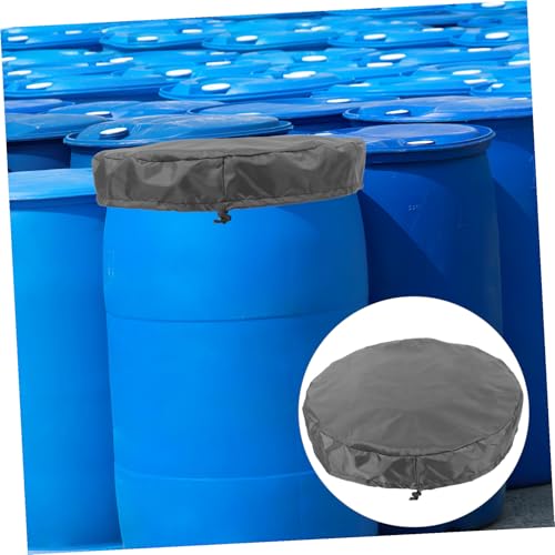 LOORGVEL wasserdichte Oxford Abdeckung für Kunststoff Chemie fässer mit Verstellbarem Kordelzug Outdoor Schutzhaube für Regentonne und Lagerbehälter Tiefgrau LOORGVEL wasserdichte Oxford Abdeckung für Kunststoff Chemie fässer mit Verstellbarem Kordelzug Outdoor Schutzhaube für Regentonne und Lagerbehälter Tiefgrau von LOORGVEL