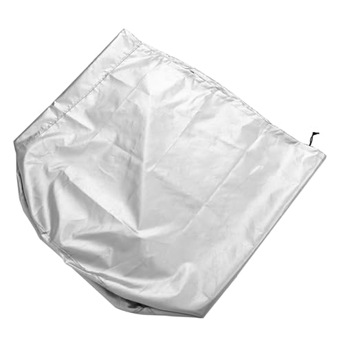 LOORGVEL wasserdichte Polyester Grillabdeckung mit Zugband Wetterfeste BBQ Abdeckhaube für Gasgrill Schutz vor Wind Schnee Frost Outdoor Grillabdeckhaube von LOORGVEL