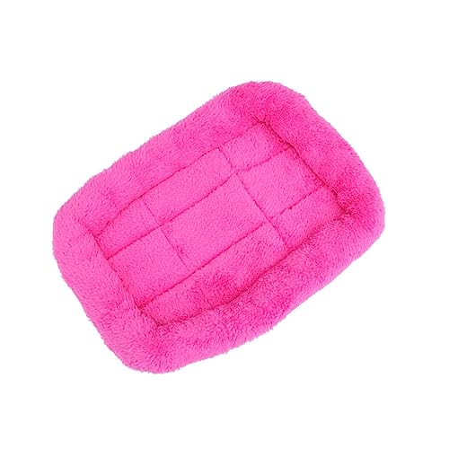 LOORGVEL Haustiermatte Für Hunde Und Katzen Hundebett Katzenbett Bequemer Schlafplatz Warm Und Gemütlich Für Kalte Tage s Rosenrot Aus Hochwertigem Material von LOORGVEL