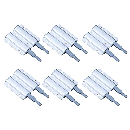 LOOTICH Doppelversion Push to Open Möbel-Schnäpper Schrank Federschnäpper Schubladen Druckverschluß Türschnapper im Möbelbau Stahl Verbesserte Türöffner mit magnetischer Zuhaltung 6 Stück von LOOTICH