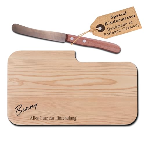 Personalisiertes Messerbrett mit Buckelsmesser für Kinder mit Name & Motiv zur Einschulung - Frühstücksbrettchen Holz, Schulanfang Mädchen Jungen, Schultüte Inhalt, Schulkind - Name & Text Motiv Personalisiertes Messerbrett mit Buckelsmesser für Kinder mit Name & Motiv zur Einschulung - Frühstücksbrettchen Holz, Schulanfang Mädchen Jungen, Schultüte Inhalt, Schulkind - Name & Text Motiv von LOOXIS