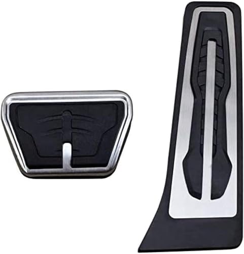 LOPAMCGH Pedalkappen für BMW X3 X4 X5 X6 2 3 4 5 6 7 Series G20 F30 G30 G11 G01 G02 G05 F15 F16 F22 F25, rutschfeste Bremspedal, Auto Bremse Kupplung Pedal, Auto Gas Pedale at MT Pedal Pad Abdeckung von LOPAMCGH
