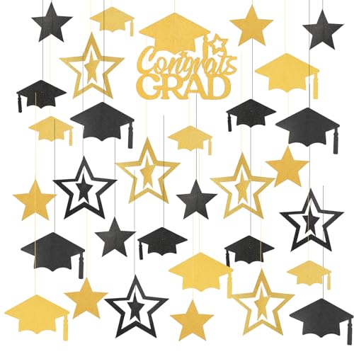 LOPOTIN 35TLG Abi 2024 Deko Graduation Deko Abitur Deko Congrats Grad Bestandene Prüfung Girlande Abi Banner Graduation Girlande Gold Doktorhut Dekoration für Abschlussfeiern Masterabschluss LOPOTIN 35TLG Abi 2024 Deko Graduation Deko Abitur Deko Congrats Grad Bestandene Prüfung Girlande Abi Banner Graduation Girlande Gold Doktorhut Dekoration für Abschlussfeiern Masterabschluss von LOPOTIN