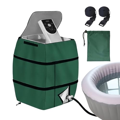 LOPOTIN Poolpumpe Abdeckung Whirlpool Pumpenabdeckung Spa Heizungspumpenabdeckung 16.9 * 14.9 * 21.2 inch Pump Cover Lazy Spa Whirlpool Zubehör Poolpumpenabdeckung für die Meisten Warmwasserbereiter von LOPOTIN