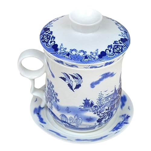 LOPUNER 1 Satz Teetassen Set aus Keramik mit Deckel Teiliges Chinesisches Teegeschirr Dekorative Teetasse mit Feinem Muster und Praktischem Teesieb für Teeliebhaber LOPUNER 1 Satz Teetassen Set aus Keramik mit Deckel Teiliges Chinesisches Teegeschirr Dekorative Teetasse mit Feinem Muster und Praktischem Teesieb für Teeliebhaber von LOPUNER