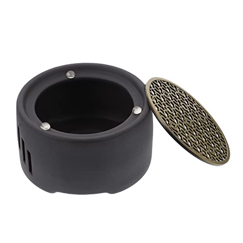 LOPUNER 1 Stück Keramischer Teekannenwärmer ohne Kerze Design mit Bronzefarbenem Untersetzer für Zuhause und Büro Geschenkidee für Teeliebhaber LOPUNER 1 Stück Keramischer Teekannenwärmer ohne Kerze Design mit Bronzefarbenem Untersetzer für Zuhause und Büro Geschenkidee für Teeliebhaber von LOPUNER