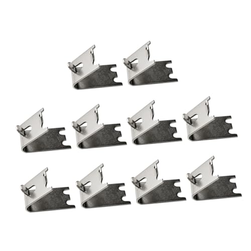 LOPUNER 10 Stück Teiliges Edelstahl Gefrierschrank Regalstützen mit Gebogenem Verbindungselement Design Robuste Kühlschrank Regal Clips Korrosionsbeständig Geeignet für Gefrierfach und LOPUNER 10 Stück Teiliges Edelstahl Gefrierschrank Regalstützen mit Gebogenem Verbindungselement Design Robuste Kühlschrank Regal Clips Korrosionsbeständig Geeignet für Gefrierfach und von LOPUNER