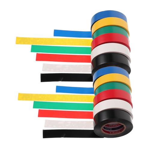 LOPUNER 12 Rollen Isolierband Selbstklebend Farbig Widerstandsfähig Gelb Multipack Draht Blaues Klebeband Gaffer Tape Dünn Und Abdeckend Isolierend Schutz Für Den LOPUNER 12 Rollen Isolierband Selbstklebend Farbig Widerstandsfähig Gelb Multipack Draht Blaues Klebeband Gaffer Tape Dünn Und Abdeckend Isolierend Schutz Für Den von LOPUNER