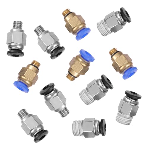 LOPUNER 12 Stück Drucker Pneumatischer Schnellverbinder Teiliges Metalladapter Druckluft Zubehör Push To Connect für Ptfe Schläuche Langlebig Rostfrei LOPUNER 12 Stück Drucker Pneumatischer Schnellverbinder Teiliges Metalladapter Druckluft Zubehör Push To Connect für Ptfe Schläuche Langlebig Rostfrei von LOPUNER