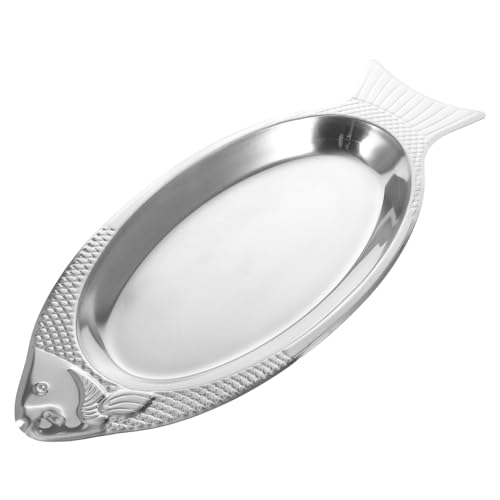 LOPUNER 1Stück Fischplatte mit Magnet Hochwertige Gedämpfte Fischschale für Zuhause Robuste und Servierplatte für Fischgerichte Ergonomisches Design für Einfache von LOPUNER