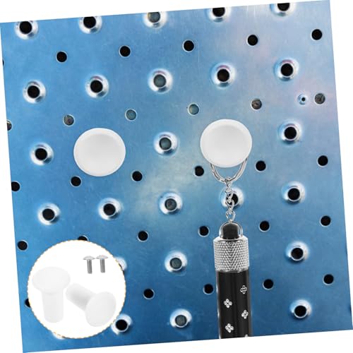 LOPUNER 2 Stück Pegboard Haken aus Robuste Lochwand Haken für Werkzeug und Schlüsselaufbewahrung Vielseitige Stecktafel Zubehör für Garage Werkstatt Küche Einfache Montage Langlebig von LOPUNER