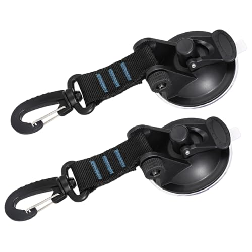 LOPUNER 2 Stück Saugnapf Haken Badezimmer Tuchhalter Küchenhaken ohne Bohren Hochfester Abs Mehrzweck Aufhänger für Fenster Duschen Camping Outdoor von LOPUNER
