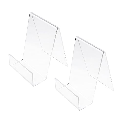 LOPUNER 2 Stück Transparenter Acryl Buchständer Vertikaler Buchhalter für Schreibtisch für Bücher Tablets und Notebooks Robuste Langlebige Buchstütze LOPUNER 2 Stück Transparenter Acryl Buchständer Vertikaler Buchhalter für Schreibtisch für Bücher Tablets und Notebooks Robuste Langlebige Buchstütze von LOPUNER